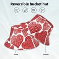 thumbnail image 6 of Balery Hearts Sun Hats for Men Women Bucket Hat UPF 50+ Buckey Hat Boonie Hat Foldable UV Protection Hiking Beach Fishing Summer, 6 of 9