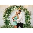 thumbnail image 3 of 7×5FT Wedding Backdrop Outdoors Flower Wedding Floral Arch Romantic Decor Photo Background for Baby Shower Birthday Party Decoration Wedding Ceremony Photography Backdrop, 3 of 6