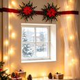 thumbnail image 6 of Christmas Decor, Christmas Bows Ribbons Ornament, Vintage Christmas Decor, Christmas Wreath, Christmas Ribbon, for Xmas Tree, Home, Party, Holiday Christmas Decorations, 6 of 6