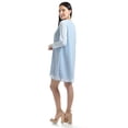 thumbnail image 3 of Vestido de mangas con relieve Roman Fashion /Juvenil, 3823 (Azul claro) azul G, 3 of 5