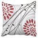 thumbnail image 1 of Funda de Cojín Retro Diseño Floral Rojo ABPHQTO 50x50 cm, 1 of 1