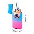 thumbnail image 3 of Blasgw Cool Lighters, Fire Gas Lighter Blue Flame Inflatable Windproof Double Torch Lighter Accessories Men's Gift Pink, 3 of 5
