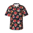 thumbnail image 1 of Fotbe Red Rose Flower Camisa Hawaiana para Hombre Unisex – Camisa Casual de Verano con Botones de Manga Corta de Algodón y Lino,3X-Large, 1 of 7