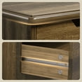 thumbnail image 3 of Aiho Dresser with Drawers, Wood Tall Chest, Built-in Handle Drawers for Bedroom, Home, Living Room, Hallway -Dark Gray, 3 of 6