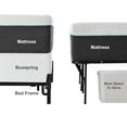 thumbnail image 4 of Mainstays 14" High Quad Fold Steel Platform Bed Frame, King, 4 of 12