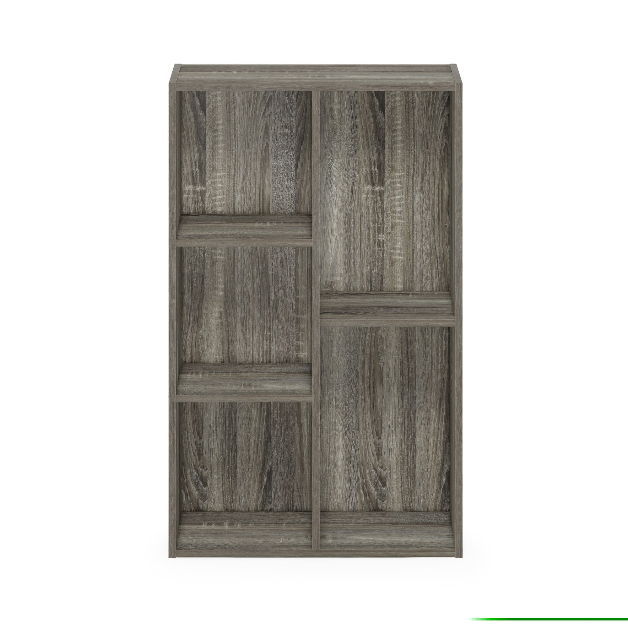 Furinno Luder 5-Cube No Tool Assembly Open Shelf, French Oak