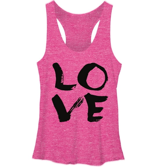 Women's Lost Gods Love  Racerback Tank Top Pink Heather Large