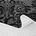 thumbnail image 5 of Erosebridal Tree Of Life Damask Quilt King,Baroque Leaf Vintage King Coverlet Set For Adults,3-Piece, 5 of 7
