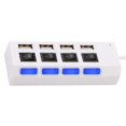 thumbnail image 2 of Hub USB de 4/7 puertos de alta velocidad, interruptor de encendido / apagado, expansor, PC, portátil, portátil, convertidor múltiple, adaptador divisor AweSitey DZ4096-04B, 2 of 2