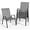 Grey, variant on YEXJ Patio Dining Chairs Set of 4, Outdoor High Stacking Chairs for All Weather, Breathable Seat Fabric and Alloy Steel Frame for Backyard, Porch, Garden-4-Grey