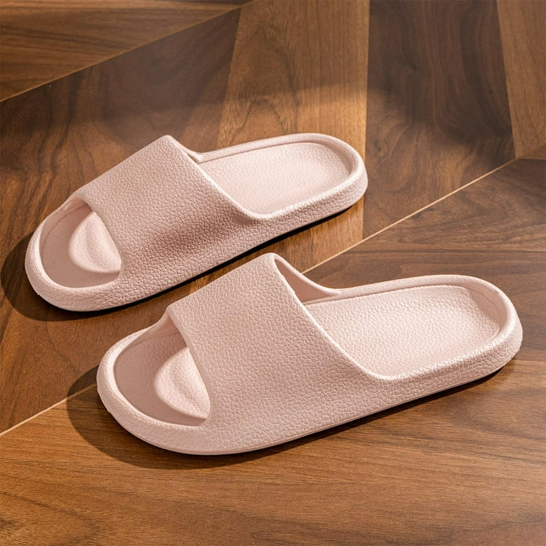 RUIYANQI Shower Slippers for Women and Men, Bathroom Shoes Home Beach Wear Slides Pool Sandals, Non-Slip Ultra Lightweight Soft Sole House Indoor Open