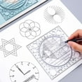 thumbnail image 2 of SIEYIO 360 Degree Circle Protractor Multi-functional Geometric Ruler for Architector, 2 of 19