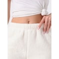 thumbnail image 5 of DARING DIVA Women's Fleece Fuzzy Elastic Waistband Lounge Pants XS White, 5 of 6
