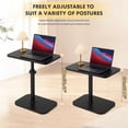 thumbnail image 2 of PinkSheep Small Side Table Couch End Table Accent Table Tray Table Little Table for Living Room Small Spaces, Black, Height Adjustable, 2 of 8