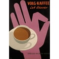 thumbnail image 2 of Vintage Apple Collection 23x32 Black Ornate Wood Framed with Double Matting Museum Art Print Titled - Volg Kaffee, 2 of 4