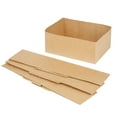 thumbnail image 5 of Bio Tek Rectangle Kraft Paper Sandwich / Burger Open Tray - 8 1/2" x 6" x 3 1/2" - 100 count box, 5 of 10