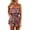 Red, variant on Shadoumai Women's Summer Rompers Off Shoulder Smocked Romper Casual Strapless Ruffle Wide Leg Shorts Jumpsuits