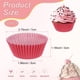 thumbnail image 3 of Uxcell 100-Pack Moldes de Papel para Cupcakes Estándar para Hornear, Envolturas Resistentes a la Grasa para Boda/Cumpleaños/Fiestas/ Navidad [Rojo], 3 of 6