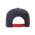 thumbnail image 2 of Classic Snapback Hat Custom A to Z Initial Letters, Navy Red Cap White Red Letter Initial M, 2 of 3