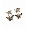 thumbnail image 3 of ARETES DE MARIPOSA DE PLATA 2 PARES, 3 of 3