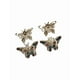 thumbnail image 3 of ARETES DE MARIPOSA DE PLATA 2 PARES, 3 of 3
