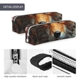 thumbnail image 4 of Honeii Floral Fox Pattern Pencil Case, Pencil Pouch, Pencil Case Small, Pencil Pouch Aesthetic, PVC Pencil Pouch, Pencil Bag, Makeup Pouch, 4 of 7