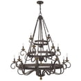 thumbnail image 5 of Quoizel Noble 18-Light 57" Traditional Chandelier in Rustic Black, 5 of 5