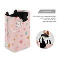 thumbnail image 3 of Yayeee Freestanding Laundry Hamper with Handle Collapsible Large Storage Basket for Clothes, Love in The Air, 3 of 7
