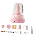 thumbnail image 3 of Elodie Kids Electric Pottery Wheel Set Craft Making Kit Diy Creative Education Toys Children in Parents Interactive Toy Ceramic Machine Pink 2 Clay, 3 of 8