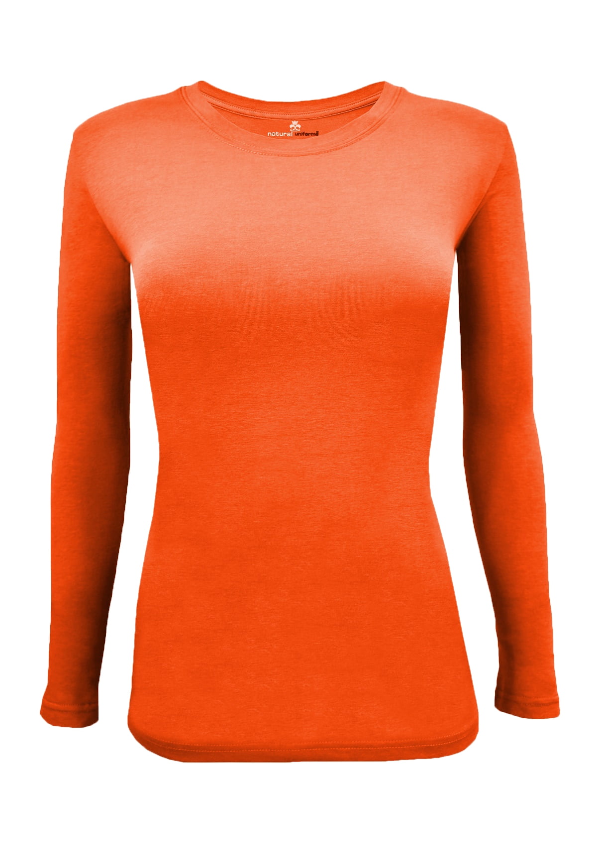 WOMENS LONG SLEEVE T SHIRT WITH SUPER-SOFT STRETCH FABRIC