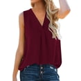 thumbnail image 4 of Tank Top Women Sleeveless V Neck Fitting Basic Tank Tops Summer Outfits Women's Tops, 4 of 4