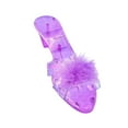 thumbnail image 3 of JWQFBC Princess Shoes Fancy Dress Multifunctional Beautiful Heels Slip on Shoe for Kids Purple, 3 of 9