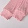 thumbnail image 6 of Newborn Baby Girl Clothes Solid Long Sleeve Ruffle Romper Pants Set 3PCS Fall Outfits Pink, 6 of 6