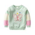 thumbnail image 2 of 1-7T Bambin Filles Papillon Câble Tricot Pull Enfants Hiver Coton Pull Bébé Manches Longues Col Rond Blouse, 2 of 8