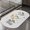 White Floral, variant on Super Absorbent Diatomaceous Earth Bath Mats Quick Dry Washable Bathroom Rugs Rubber Backed Non Slip Doormat for Shower Room,Floral Oval Yellow17x27Inch