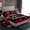 Red Black, variant on jejeloiu Football Sport City Twin Sheet Sets,Red Rugby Helmet Bedding For Boys Kids 3 Pieces