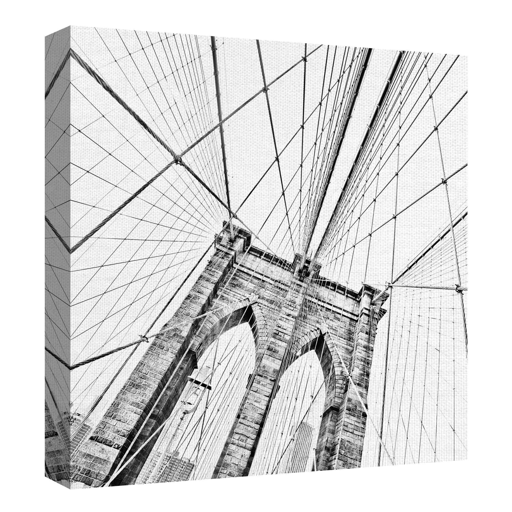 Masterpiece Art Gallery Brooklyn Bridge 1 By Lillis Werder Canvas Art Print 30" x 30"
