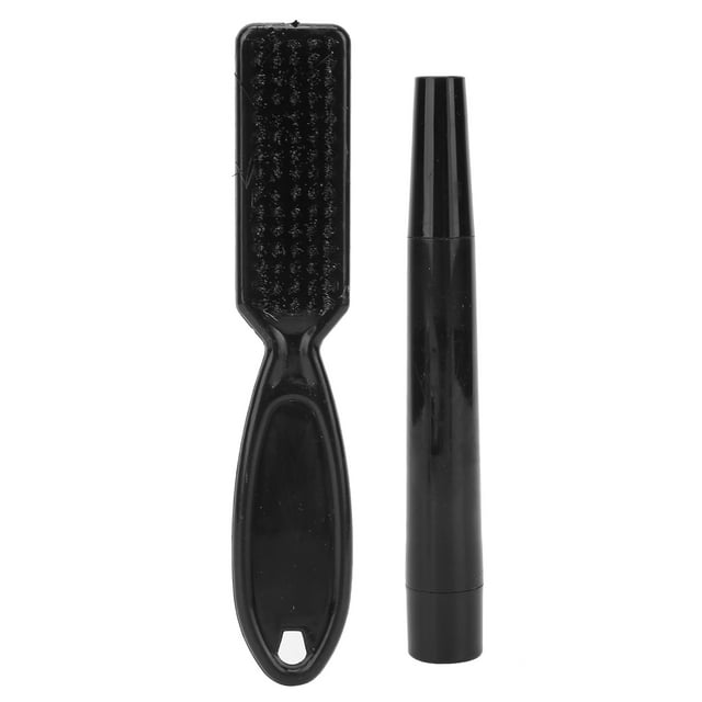 Pluma de relleno de barba Amonsee Kit de cepillo de pluma de relleno de barba Negro