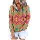 thumbnail image 1 of Sudadera deportiva con capucha y cuello en V para primavera y otoño para mujer, sudadera con cordón y estampado Vintage, Top Pompotops FGAJ17543, 1 of 6