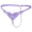 Purple, variant on Women's Pearl T Back G String Embroidery Rose Flowers Beaded Thong Panty Underwear Micro Underpant Purple One Size