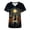 Multicolor-P, variant on QQZ 2026 Fall Womens Plus Size Halloween Graphic V Neck Short Sleeve Scrub Top With Pocket, Loose Fit Work Uniform Casual Blouse For Daily Wear