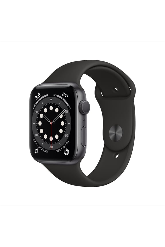 , Watch Series 6, Smart Watches, (GPS) Aluminum Case, 10 Hour Battery Life, 1 Pound, Gray/44mm