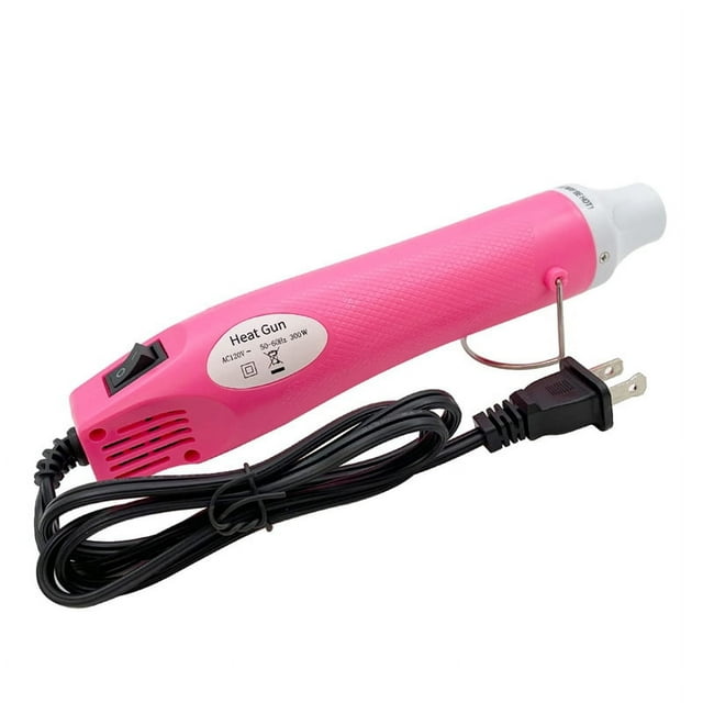 Portable Hot Air Machine Mini Hot Air Machine Hot Air Machine for Embossing Shrink Wrapping Drying Paint US Plug Pink,1 x Heat 1 x English instruction manual,Pink