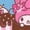 Neon Pink, variant on Mens Hello Kitty Lovely Mug Friends T Shirt