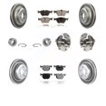 thumbnail image 1 of Transit Auto Front Rear Wheel Hub Bearings Assembly Coated Disc Brake Rotors and Ceramic Pads Shoes Kit (10Pc) for Car 2010 BMW X3 - Left Right Side (Driver Passenger) KBB-112937, 1 of 2