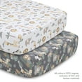 thumbnail image 3 of The Peanutshell Organic Cotton Crib Bedding Set for Baby Boys or Girls, Safari Serenity, 4 Pieces, 3 of 3
