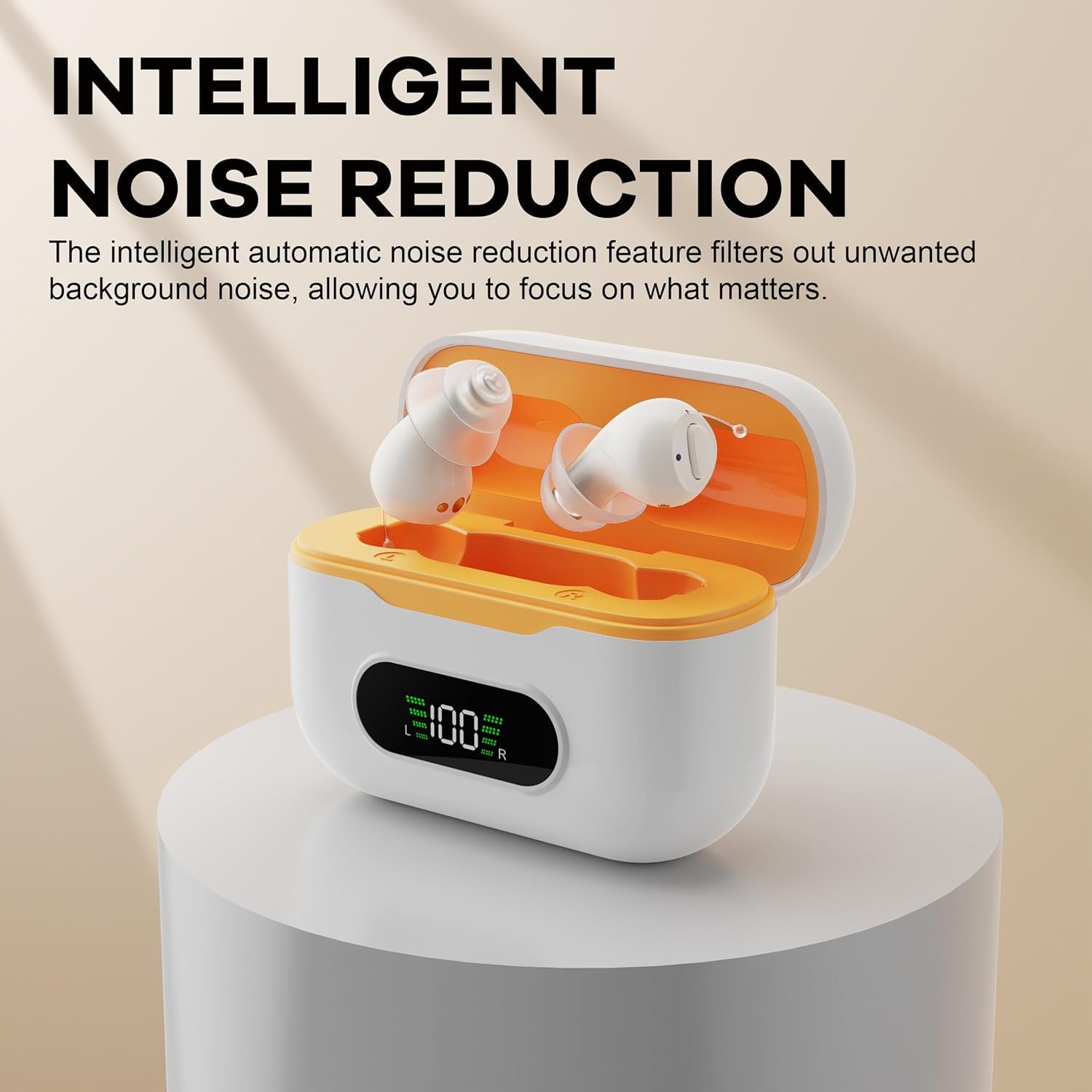 SUWU 16-Channel True Hearing Aids, Virtually Invisible OTC Hearing Aids for Seniors with Noise Reduction, No Whistling Digital Hearing Aids with Feedback Cancellation, Comfort Design