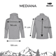 thumbnail image 2 of Chamarra Impermeable HikePath Gris Talla Mediana, 2 of 9