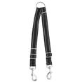 thumbnail image 1 of LOLIPPYY 1Pcs Double Clip Lead for Dogs in Black Nylon Material, 1 of 7