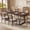 Rustic Brown & Black, variant on Tribesigns 63" Solid Wood Dining Table for 4-6 People, Industrial Rectangular Kitchen Table with Heavy-Duty Metal Legs